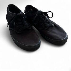 VANS Atwood Low-Top Black/ Black Men's Skate Shoes Canvas, Size 10